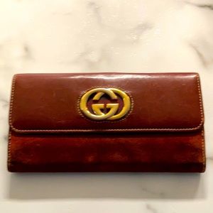Vintage Gucci Women’s Leather Wallet in Good Pre Loved Condition